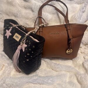 Michael Kors +Betsey Johnson Designer Tote Bundle Work and Statement Bags